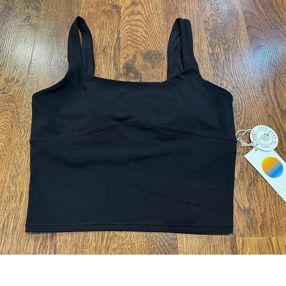 Vuori All The Form Support Tank Women’s Medium Black NWT Built In Bra Activewear